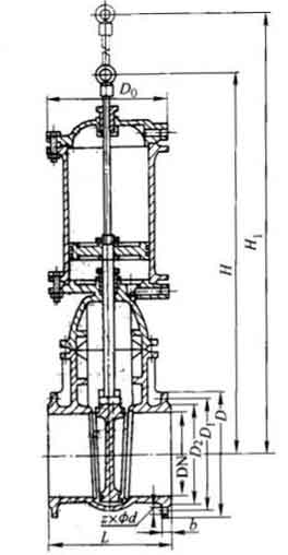 Z641T-10͚(dng)ШʽlyBӳߴ